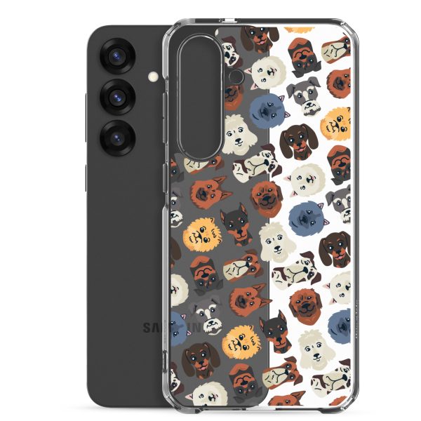 clear-case-for-samsung-samsung-galaxy-s25-plus-case-with-phone-6a1e78b013b9b.jpg Dogs Heads Seamless Samsung Clear Case