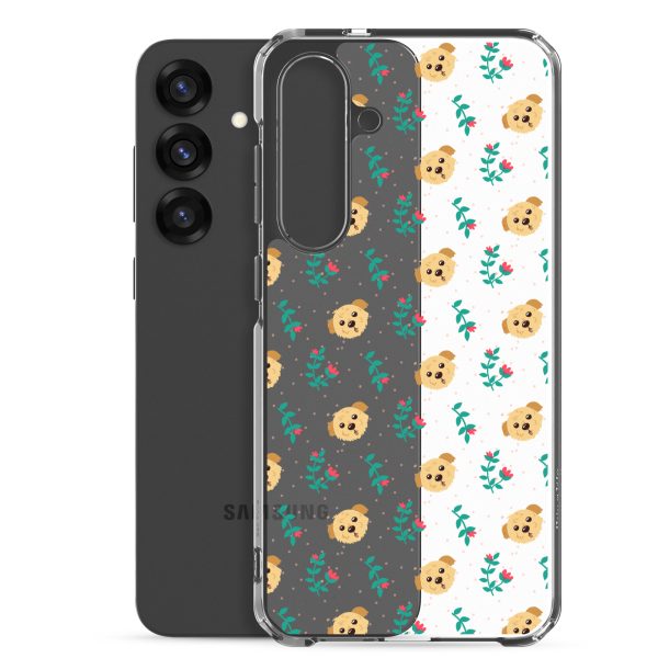 clear-case-for-samsung-samsung-galaxy-s25-plus-case-with-phone-6a1e78da0d595.jpg Dogs and Flowers Samsung Clear Case