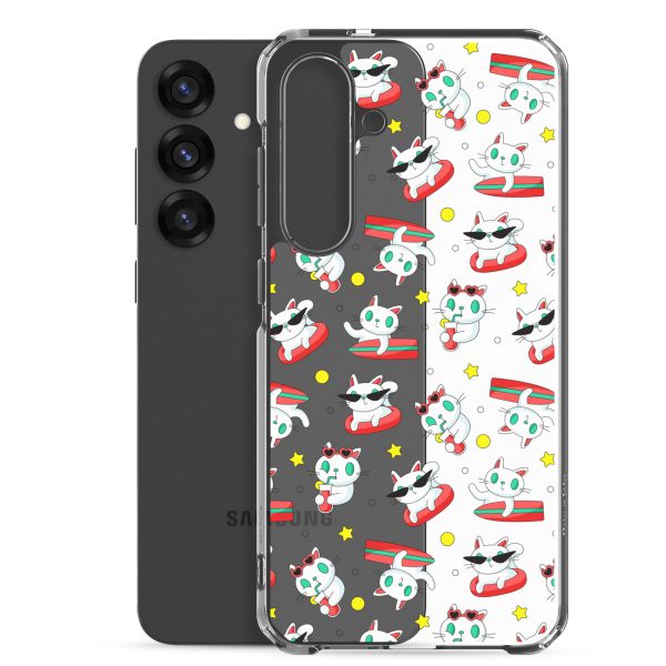 clear-case-for-samsung-samsung-galaxy-s25-plus-case-with-phone-6a1e7bb38180b.jpg Cat Surfing Samsung Clear Case