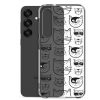 Cartoonish Cat Samsung Clear Case