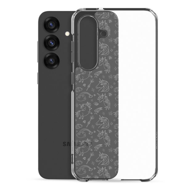 Illustrated Unicorn Samsung Clear Case