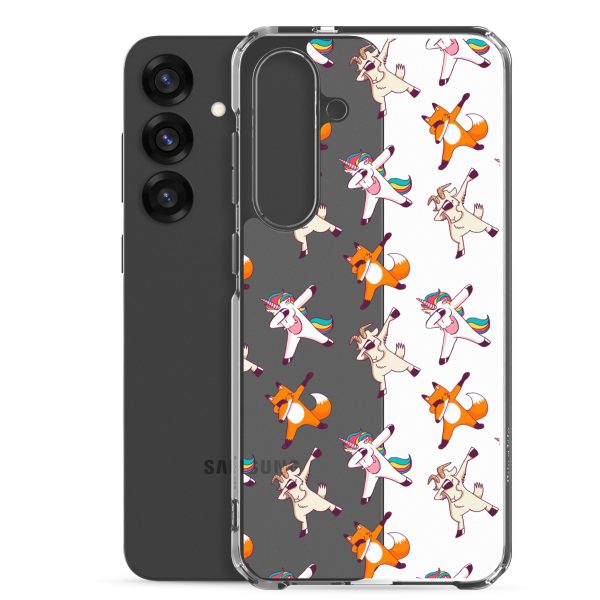 Dabbing Animals Samsung Clear Case