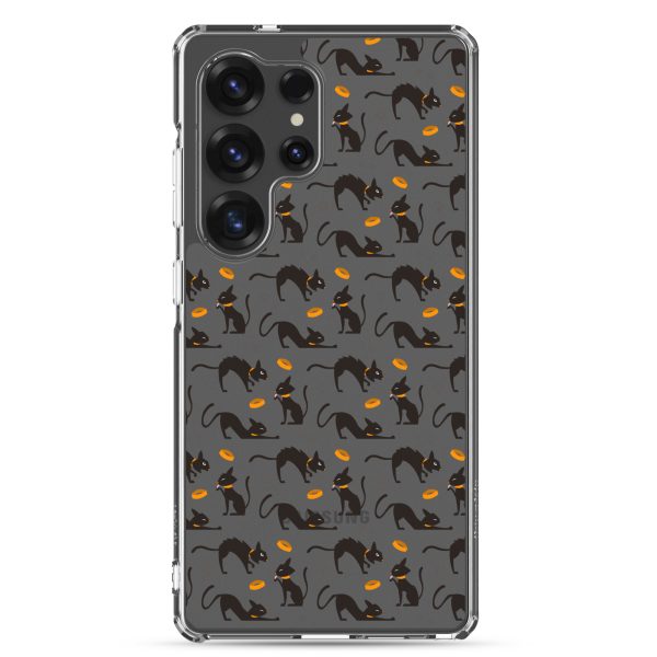 clear-case-for-samsung-samsung-galaxy-s25-ultra-case-on-phone-6a38ff116f29c.jpg Halloween Seamless Cat Samsung Clear Case