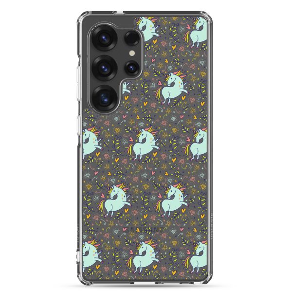 Hand-Drawn Unicorn Samsung Clear Case