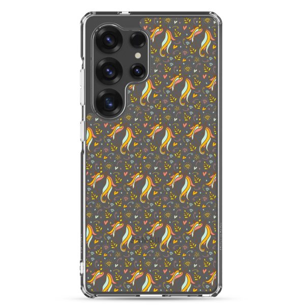 Unicorn Doodle Samsung Clear Case