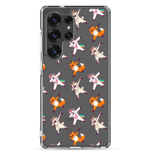 Dabbing Animals Samsung Clear Case