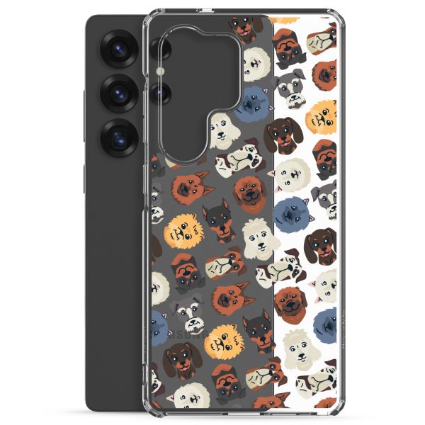 clear-case-for-samsung-samsung-galaxy-s25-ultra-case-with-phone-6a1e78b013cf0.jpg Dogs Heads Seamless Samsung Clear Case