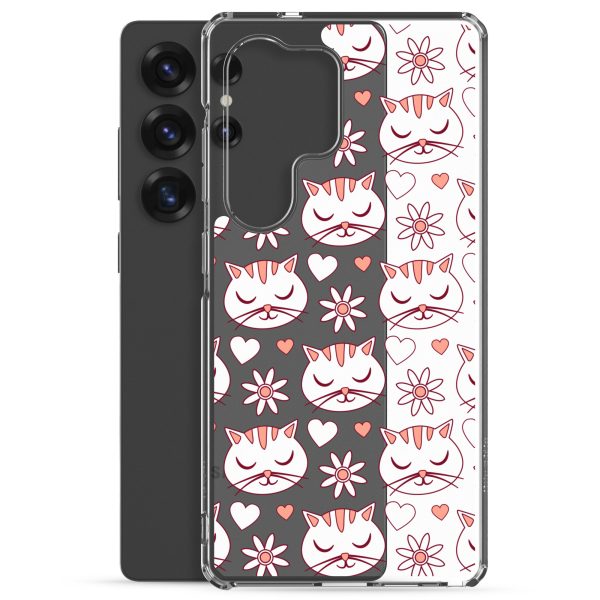 clear-case-for-samsung-samsung-galaxy-s25-ultra-case-with-phone-6a1e79e64986f.jpg Cat Flowers and Hearts Samsung Clear Case