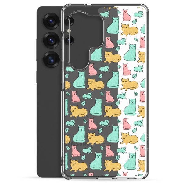 Cat Cute Colorful Samsung Clear Case
