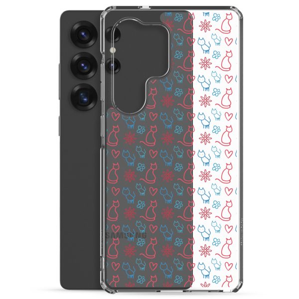 clear-case-for-samsung-samsung-galaxy-s25-ultra-case-with-phone-6a1e7c006870e.jpg Cats and Flowers Doodle Samsung Clear Case