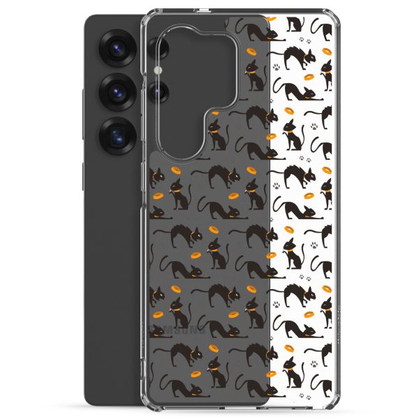 clear-case-for-samsung-samsung-galaxy-s25-ultra-case-with-phone-6a38ff116f2e2.jpg Halloween Seamless Cat Samsung Clear Case