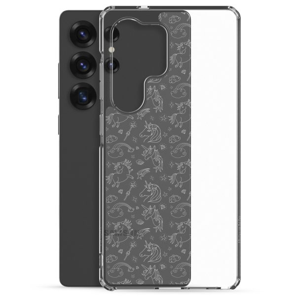 Illustrated Unicorn Samsung Clear Case