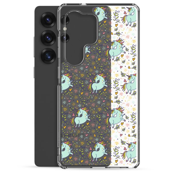 Hand-Drawn Unicorn Samsung Clear Case