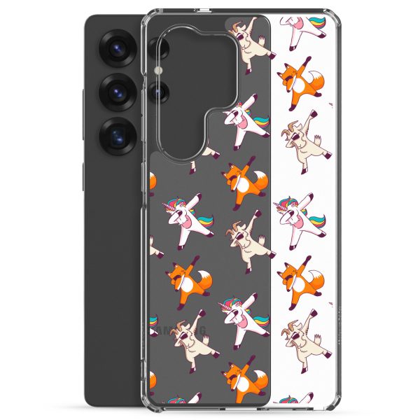 Dabbing Animals Samsung Clear Case