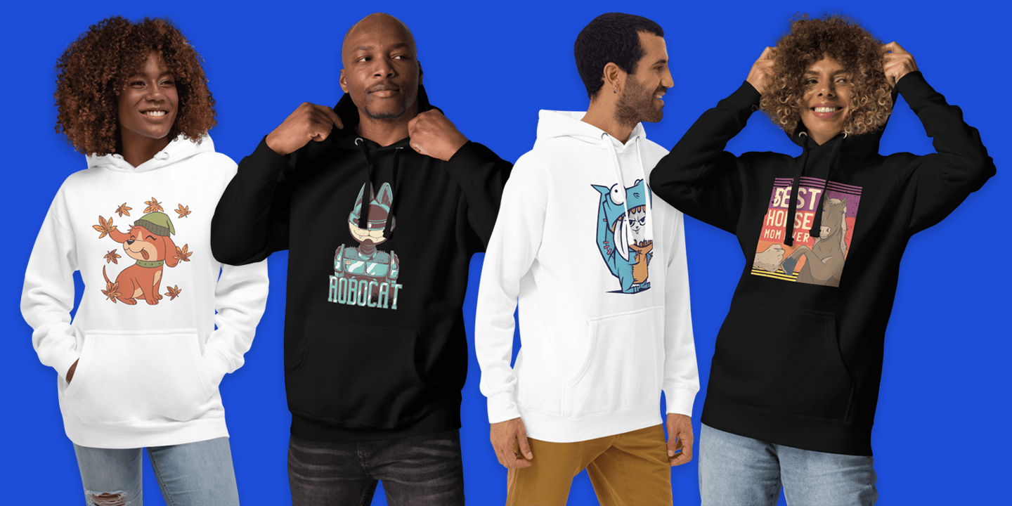 Abstract Horse Hoodie