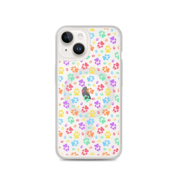magsafe-clear-case-for-iphone-iphone-14-front-6a1d74edc31cf.jpg Puppy Paw Prints iPhone MagSafe Clear Case