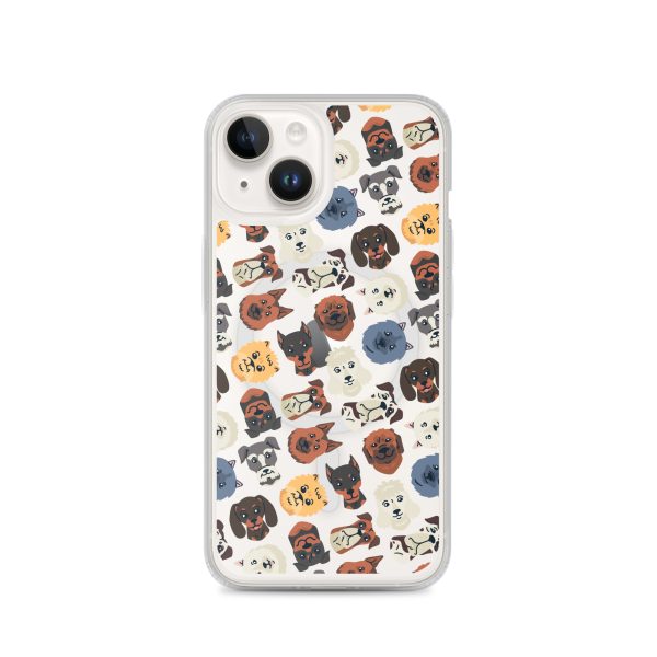 magsafe-clear-case-for-iphone-iphone-14-front-6a1d75d87e21d.jpg Dog Heads Seamless iPhone MagSafe Clear Case