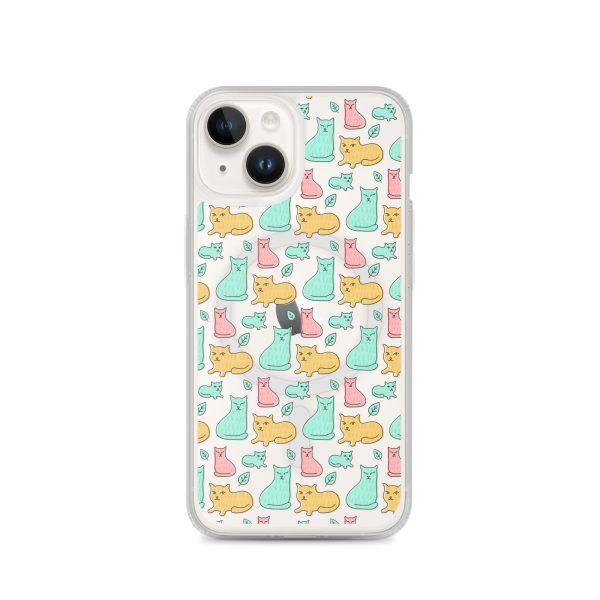 Cat Cute Colorful iPhone MagSafe Clear Case