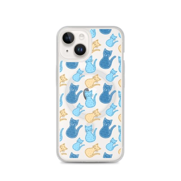 magsafe-clear-case-for-iphone-iphone-14-front-6a1d77fdb99c3.jpg Cat Cartoon iPhone MagSafe Clear Case