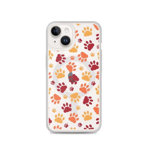 magsafe-clear-case-for-iphone-iphone-14-front-6a1d781435bdb.jpg Cat Paws iPhone MagSafe Clear Case