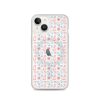 Cats and Flowers Doodle iPhone MagSafe Clear Case