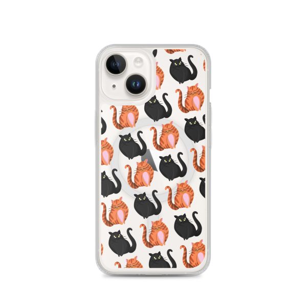 magsafe-clear-case-for-iphone-iphone-14-front-6a1d79c3bce2f.jpg Cute Cat iPhone MagSafe Clear Case