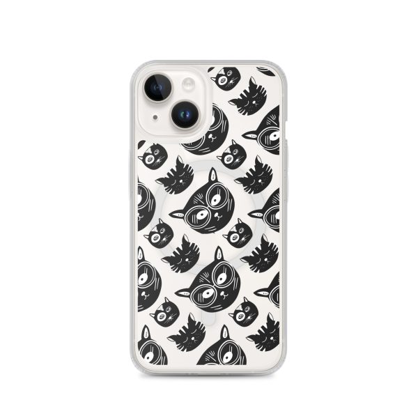 magsafe-clear-case-for-iphone-iphone-14-front-6a1d79f8e7333.jpg Funky Cats iPhone MagSafe Clear Case