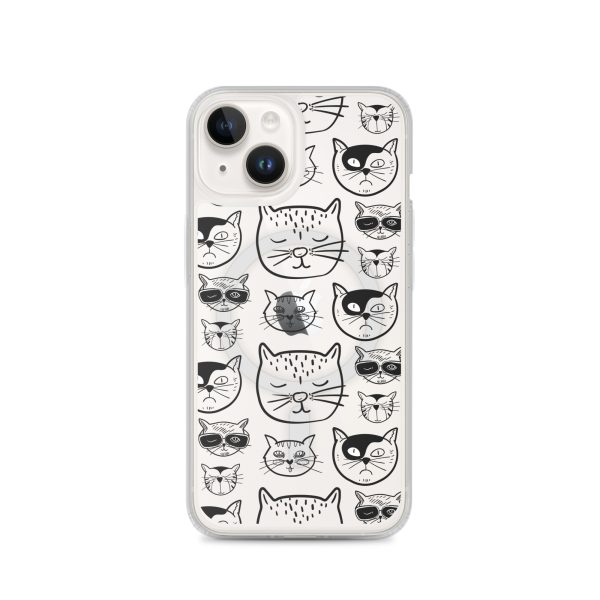 magsafe-clear-case-for-iphone-iphone-14-front-6a1d7f8caef28.jpg Cartoonish Cat iPhone MagSafe Clear Case