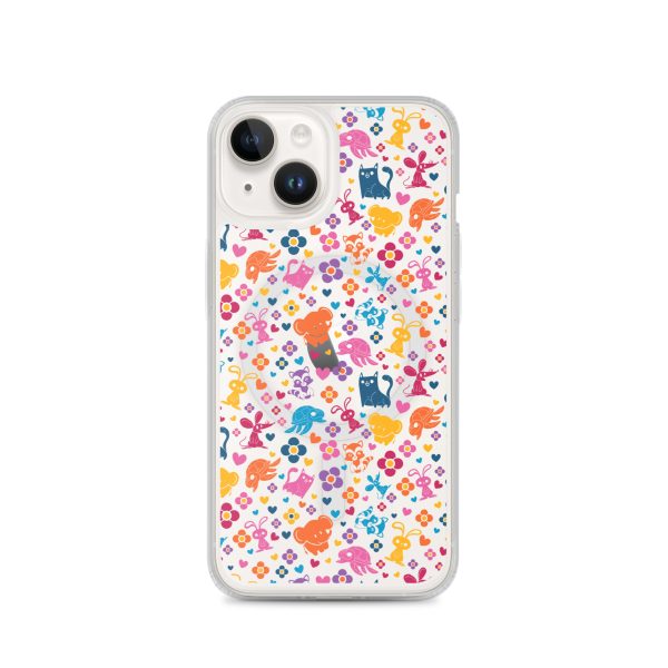 Colorful Animals and Heart iPhone MagSafe Clear Case