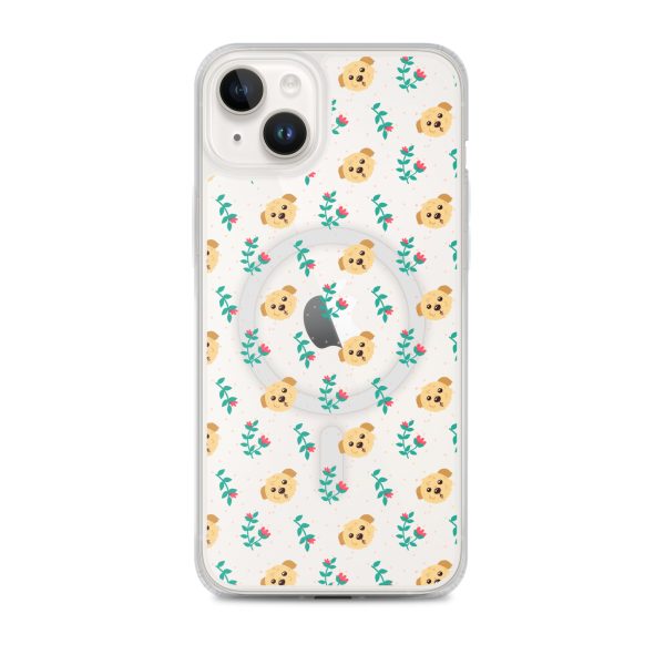 magsafe-clear-case-for-iphone-iphone-14-plus-front-6a1d76123c294.jpg Dogs and Flowers iPhone MagSafe Clear Case