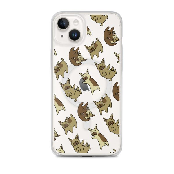 magsafe-clear-case-for-iphone-iphone-14-plus-front-6a1d764d0cb10.jpg French Bulldog iPhone MagSafe Clear Case