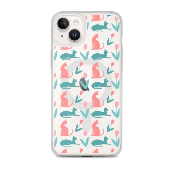 magsafe-clear-case-for-iphone-iphone-14-plus-front-6a1d776304c5d.jpg Cat Silhouettes iPhone MagSafe Clear Case