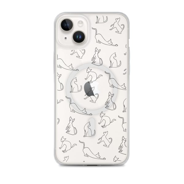 magsafe-clear-case-for-iphone-iphone-14-plus-front-6a1d77e25fc13.jpg Cat Outline iPhone MagSafe Clear Case