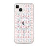 Cats and Flowers Doodle iPhone MagSafe Clear Case