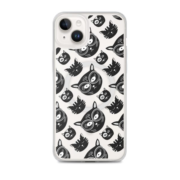 magsafe-clear-case-for-iphone-iphone-14-plus-front-6a1d79f8e7184.jpg Funky Cats iPhone MagSafe Clear Case
