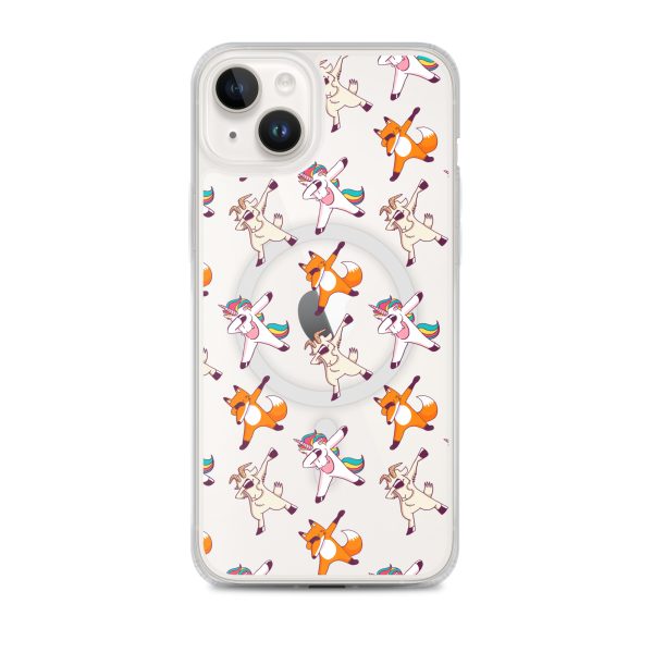 Dabbing Animals iPhone MagSafe Clear Case