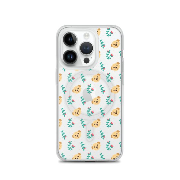 magsafe-clear-case-for-iphone-iphone-14-pro-front-6a1d76123c4a6.jpg Dogs and Flowers iPhone MagSafe Clear Case
