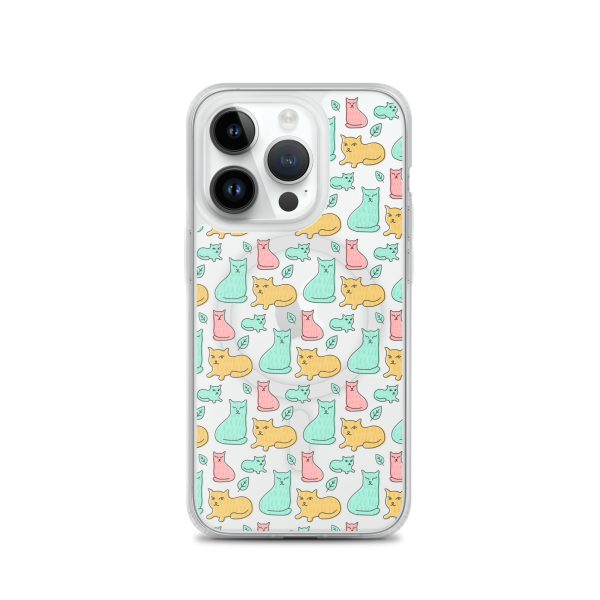 Cat Cute Colorful iPhone MagSafe Clear Case