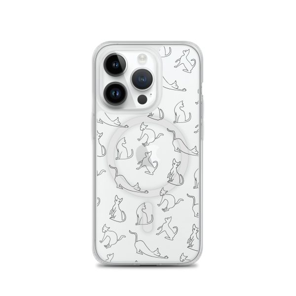 magsafe-clear-case-for-iphone-iphone-14-pro-front-6a1d77e25fd22.jpg Cat Outline iPhone MagSafe Clear Case