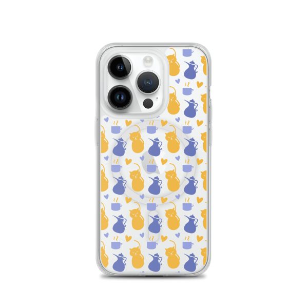 magsafe-clear-case-for-iphone-iphone-14-pro-front-6a1d793a133bf.jpg Tea and Cat iPhone MagSafe Clear Case