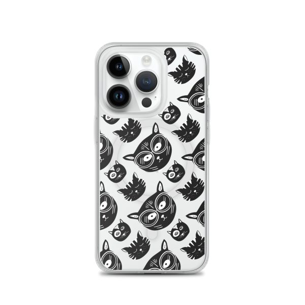 magsafe-clear-case-for-iphone-iphone-14-pro-front-6a1d79f8e7286.jpg Funky Cats iPhone MagSafe Clear Case