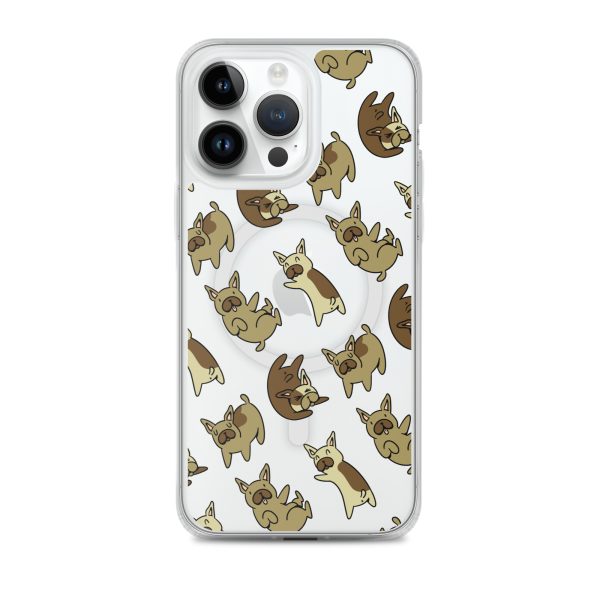 magsafe-clear-case-for-iphone-iphone-14-pro-max-front-6a1d764d0bde3.jpg French Bulldog iPhone MagSafe Clear Case