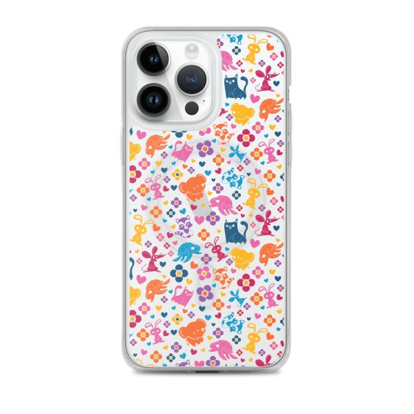 Colorful Animals and Heart iPhone MagSafe Clear Case
