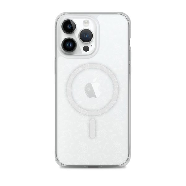 Unicorn Outline Drawing iPhone MagSafe Clear Case