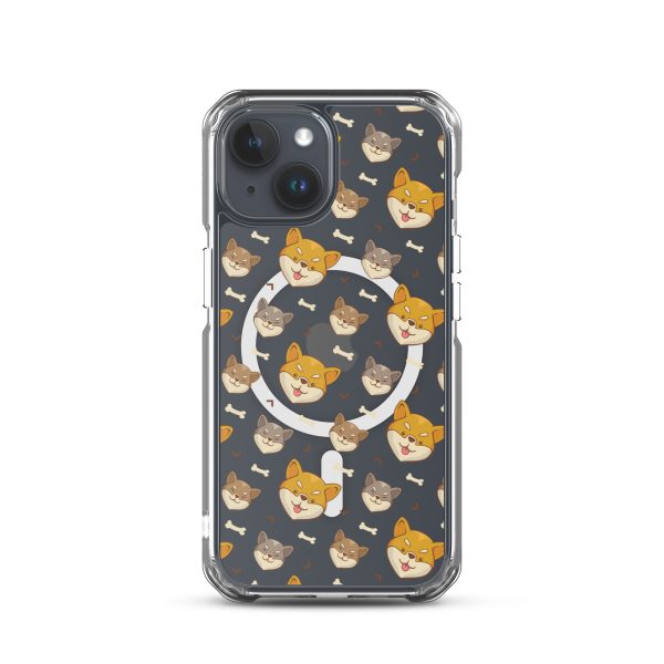 magsafe-clear-case-for-iphone-iphone-15-front-6a1d759871784.jpg Shiba Inu iPhone MagSafe Clear Case
