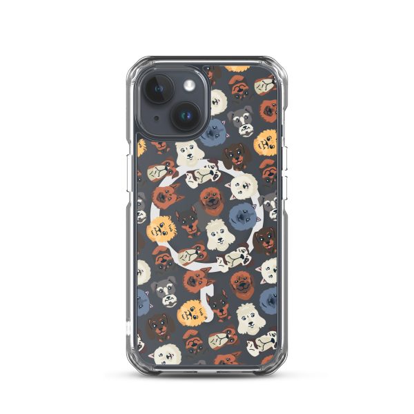 magsafe-clear-case-for-iphone-iphone-15-front-6a1d75d87e463.jpg Dog Heads Seamless iPhone MagSafe Clear Case