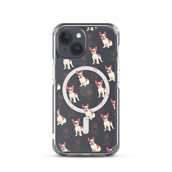magsafe-clear-case-for-iphone-iphone-15-front-6a1d76d7979ec.jpg French Bulldog iPhone MagSafe Clear Case