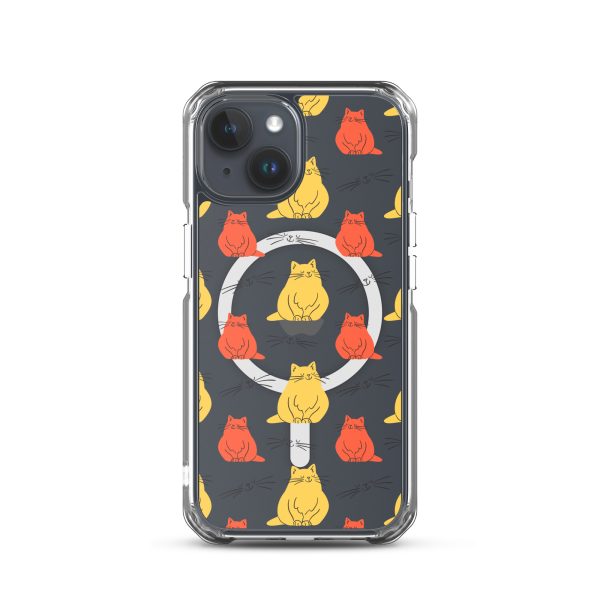 magsafe-clear-case-for-iphone-iphone-15-front-6a1d7fcf58fb1.jpg Abstract Colorful Cats iPhone MagSafe Clear Case