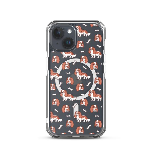 magsafe-clear-case-for-iphone-iphone-15-front-6a1db15d70b59.jpg Cavalier Dog iPhone MagSafe Clear Case