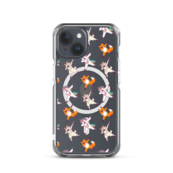 Dabbing Animals iPhone MagSafe Clear Case